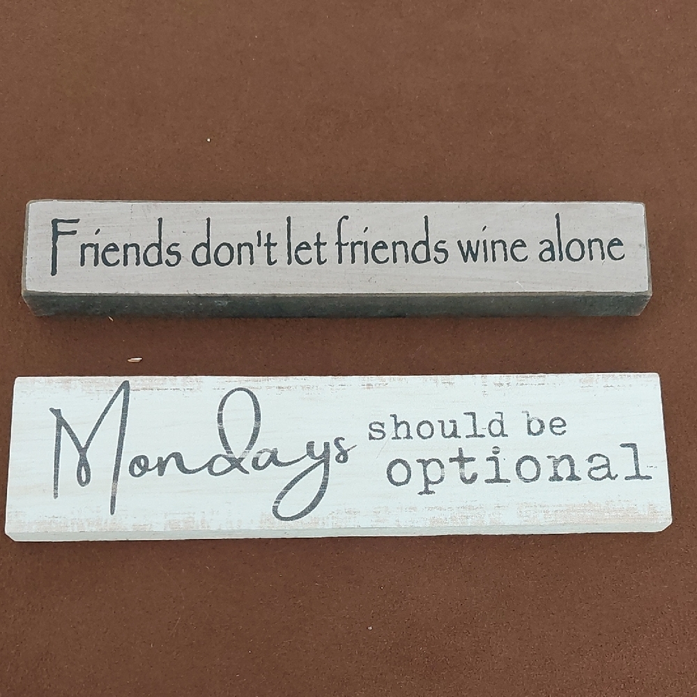 😮3/$10! Decorative Wooden Signs with Fun Quotes